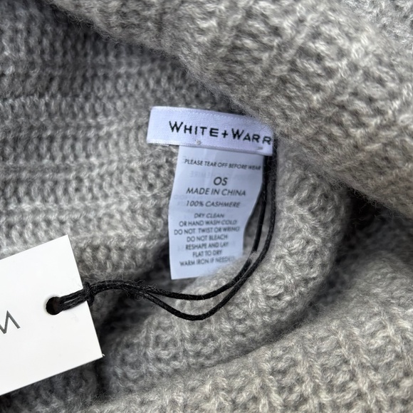 White + Warren Cashmere Luxe Rib Beanie - Picture 5 of 5